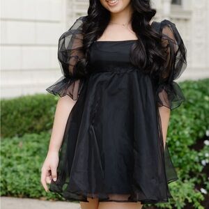Buddy Love Black Sheer Dress